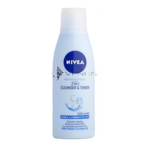 Nivea 2in1 Cleanser & Toner 200ml For Normal/Combination Skin