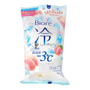 Biore Body Wipes 20s Peach Savon