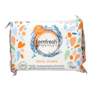 Femfresh Feminine Intimate Wipes 25s Biodegradable & Flushable