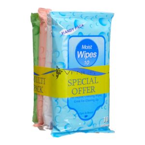 Handy Pack Moist Wipes 10sx4Pack