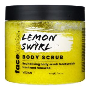 Face Facts Body Scrub 400g Lemon Swirl