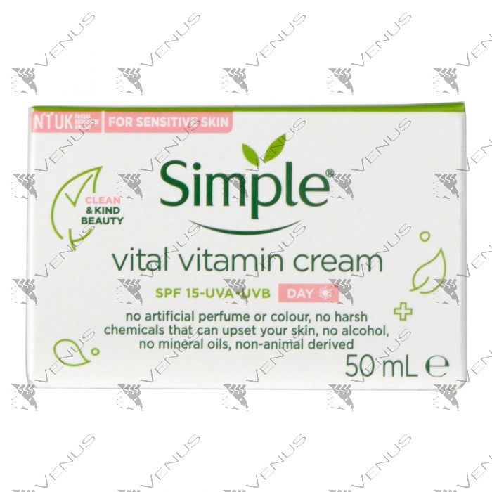 Simple Kind To Skin Vital Vitamin Day Cream 50ml SPF15